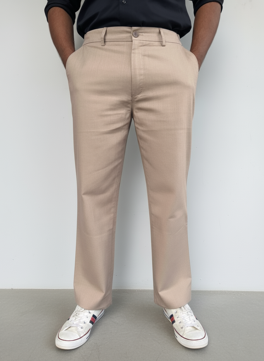 Brown Cotton Linen - Fury Pant