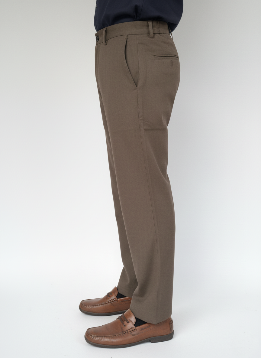 Khaki Brown Linen Cotton - Fury Pant