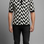 Printed Black and white T-shirt