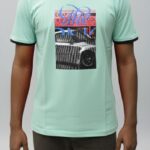 Printed Turquoise green - Halfsleeve