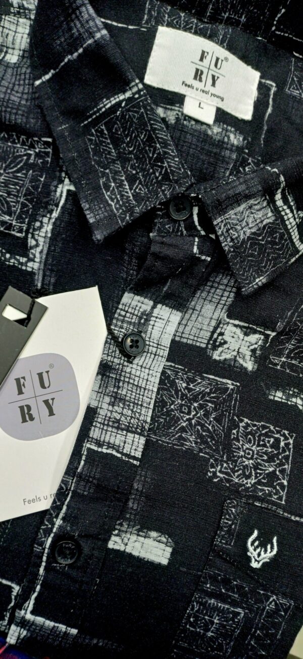 Black Printed Shirt - Fury