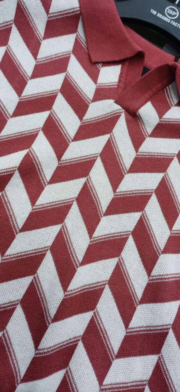 Printed Red and White Tshirt