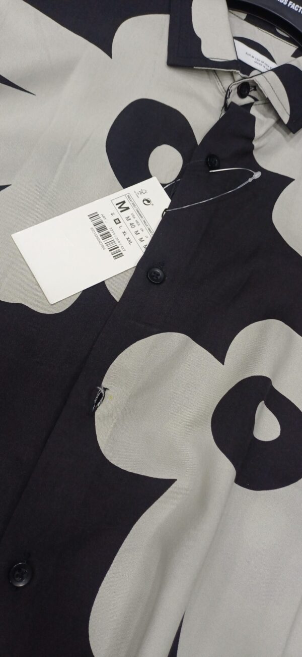 Zara Printed Black and White -Flowers