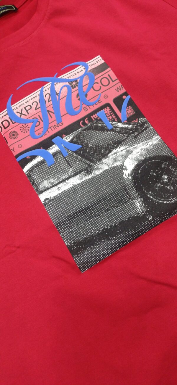 Printed Red - Halfsleeve Tshirt
