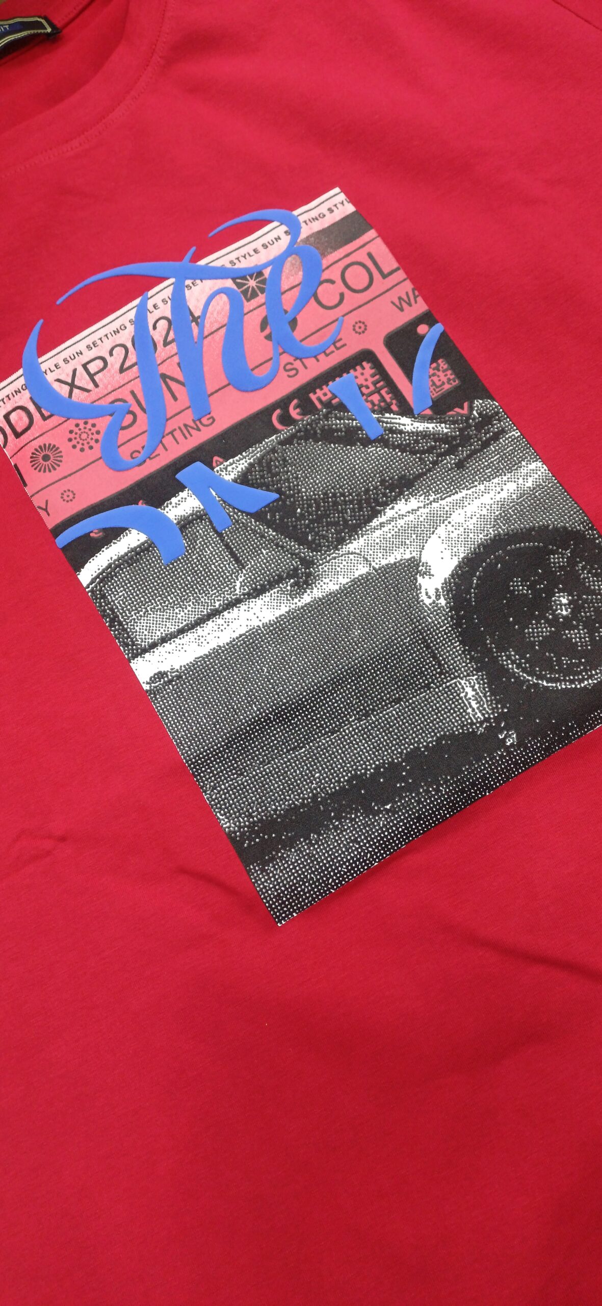 Printed Red - Halfsleeve Tshirt