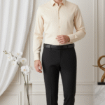 beige Shirt and Black Pant - Combo