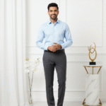 Sky Blue Shirt And Grey Pant - Combo