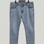 Grey Bleach Jeans - Size 38