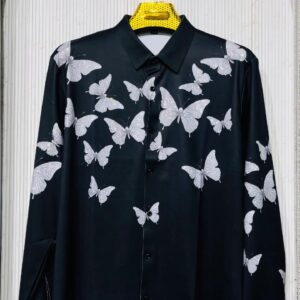 Black Butterfly Shirt - imported Premium