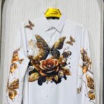 White Printed Shirt - Premuim Imported Shirt