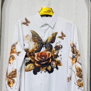 White Printed Shirt - Premuim Imported Shirt